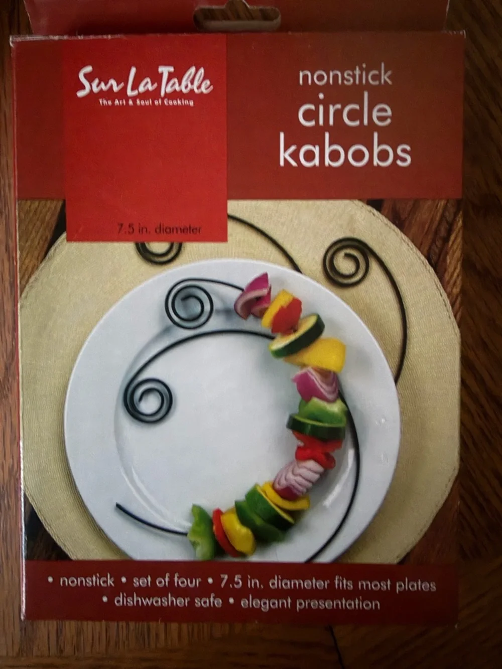 Sur La Table Nonstick Circle Kabobs - Black